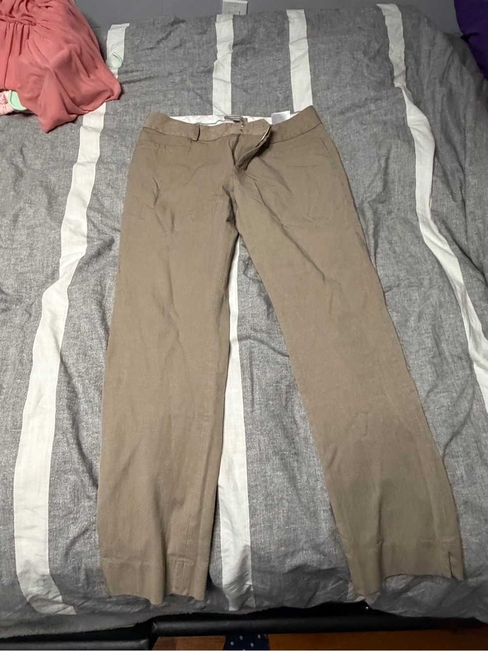 Banana Republic Women's Khaki Straight-Leg Chinos in Light Tan